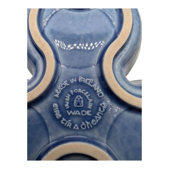 Vintage Wade Irish Porcelain Shamrock Salt & Pepper Shaker Set With Mustard Pot - Picture 3 of 14